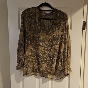 Vince Women's Blouse with Floral Design